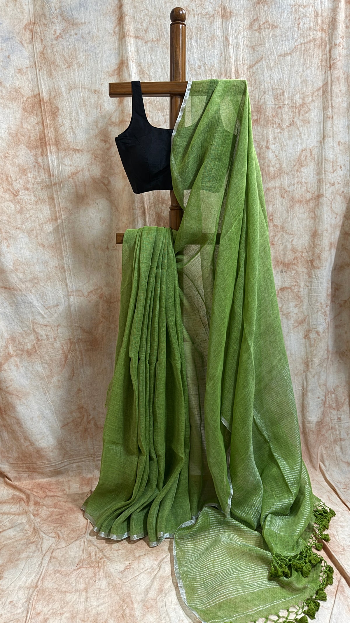 Premium Handloom Linen - Green