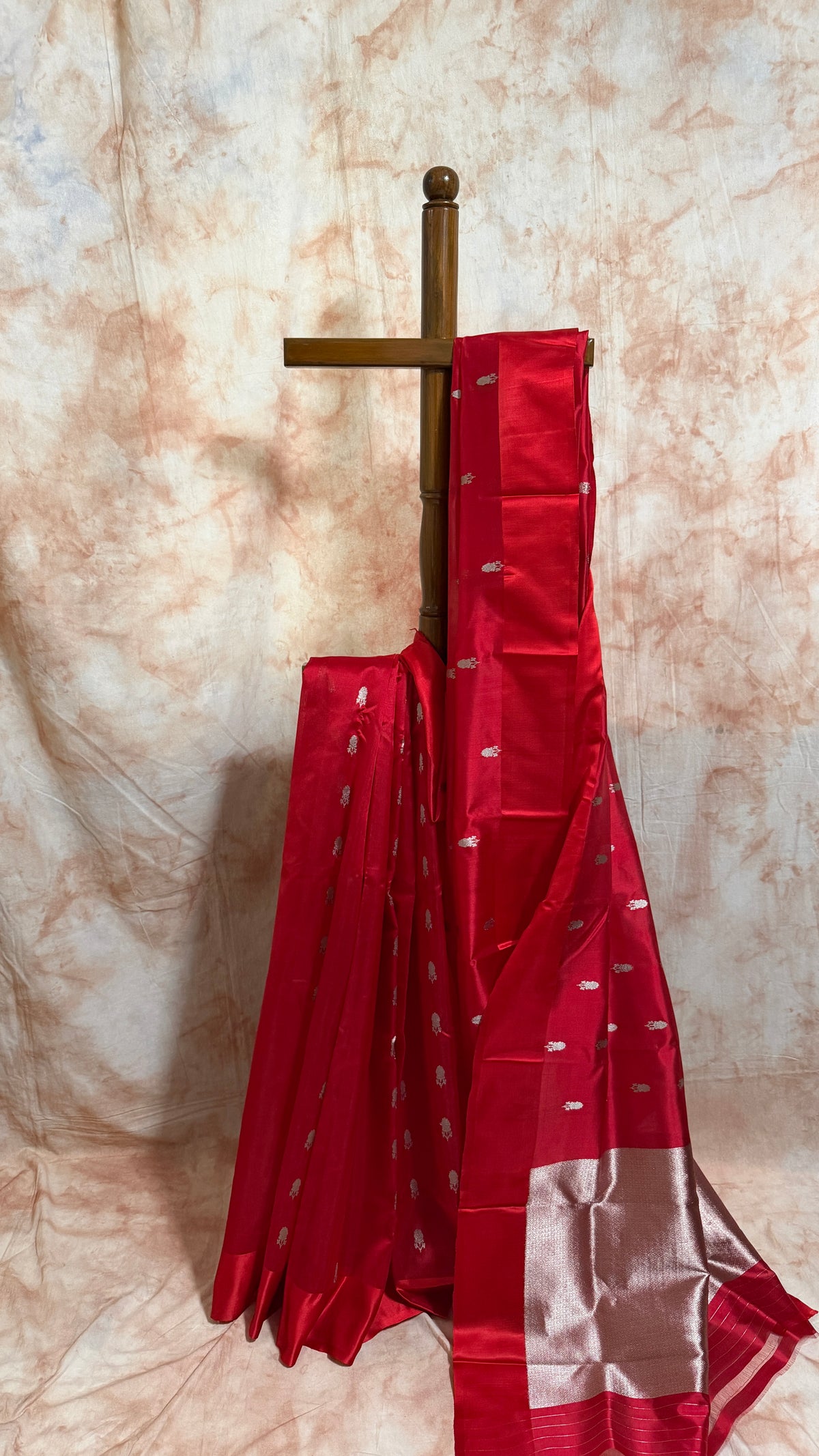 Ek Naliya Mashru border Pure Silk Handloom Chanderi Saree