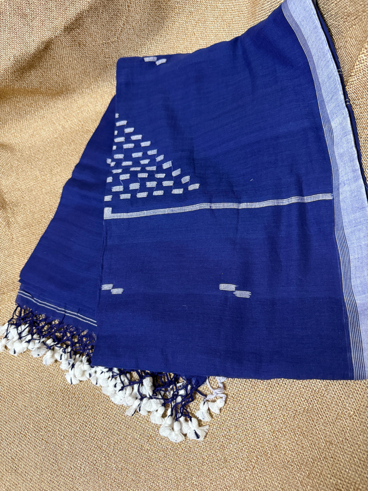 Mul Cotton with Jamdani buti - Blue