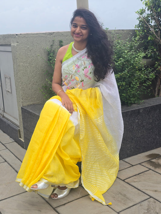 Kanchan Linen Saree
